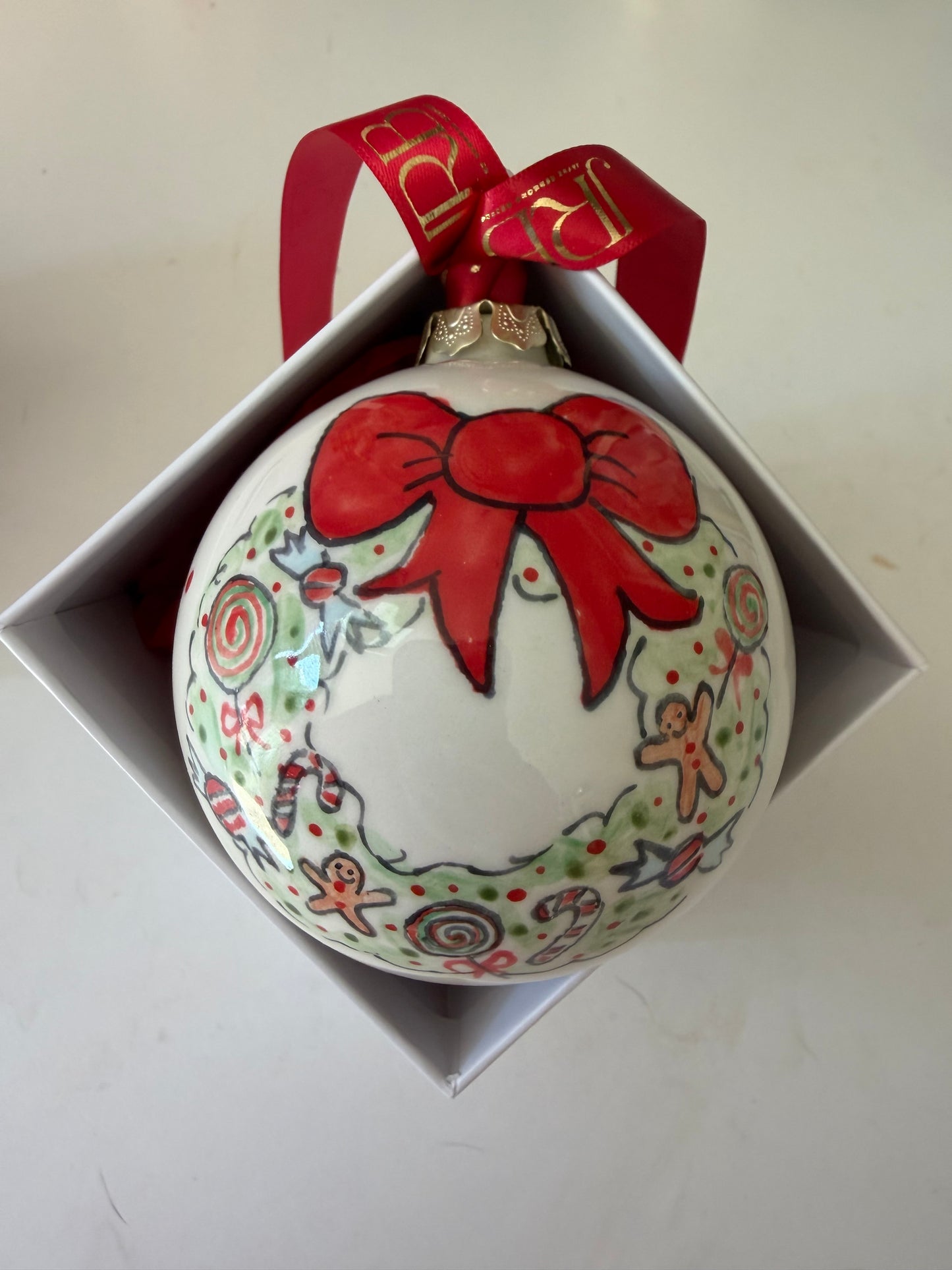 2026 Gingerbread Wreath Bauble