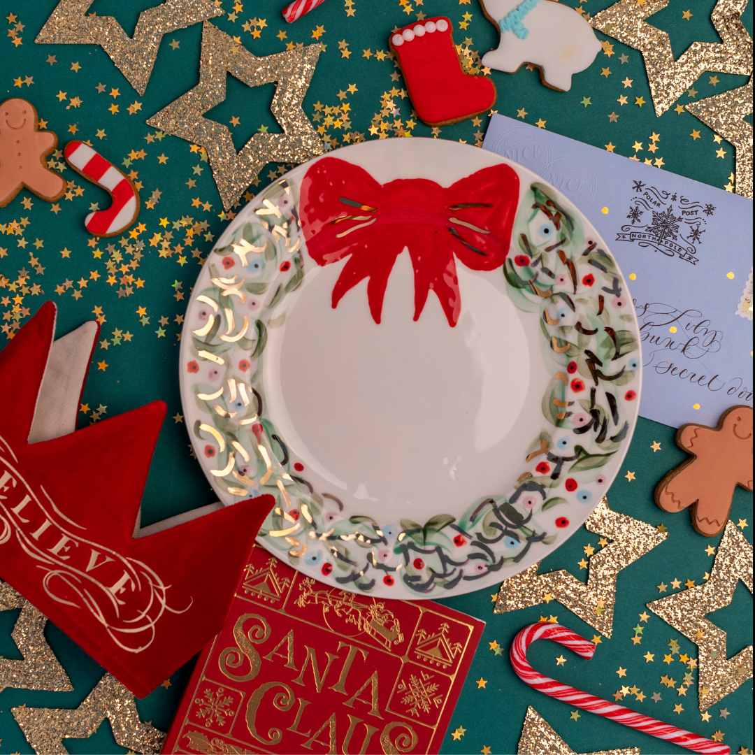 Personalised Wreath Plate